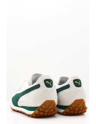Sneakers Puma Easy Rider Nylon - Baskets en cuir blanc et suède vert