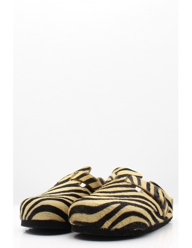 Sabots Scholl Fae Femme  - Sabots à imprimé zèbre avec boucle ajustable
