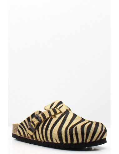 Sabots Scholl Fae Femme  - Sabots à imprimé zèbre avec boucle ajustable