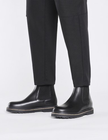 Bottines Chelsean Birkenstock Highwood en cuir suédé noir pour homme