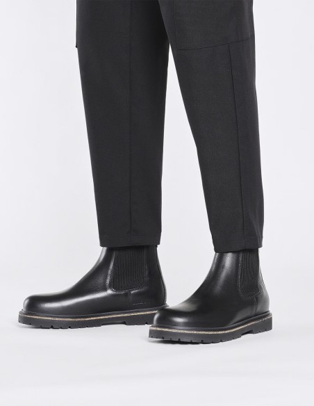 Bottines Chelsean Birkenstock Highwood en cuir suédé noir pour homme