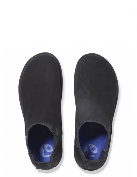 Bottines Chelsea Birkenstock Highwood en suède noir avec semelle crantée