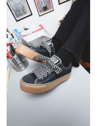 Baskets Converse Chuck Taylor All Star Lift en Noir Gomme Marron - Hylton