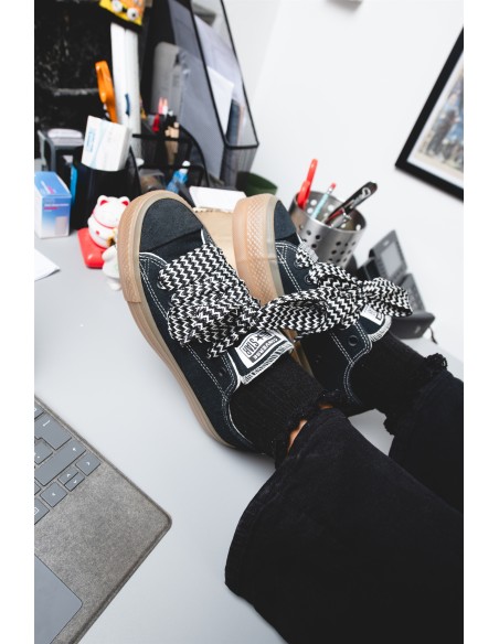 Baskets Converse Chuck Taylor All Star Lift en Noir Gomme Marron - Hylton