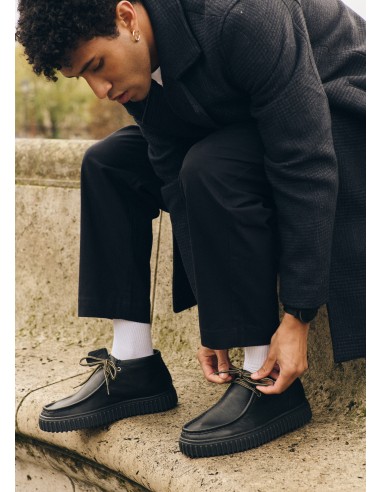 Clarks Originals - Torhill Hi Boot Black Leather  - Hylton.fr