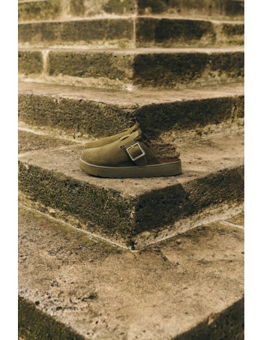 Colors of California - Sabots Femme Cow Suede Platform Vert - Hylton.fr