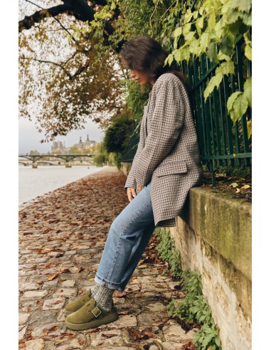 Colors of California - Sabots Femme Cow Suede Platform Vert - Hylton.fr