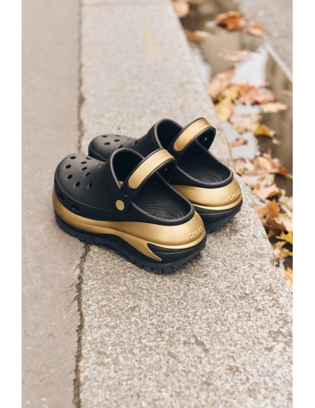 Crocs Mega Crush Metallic Clog - Sabots Femme avec Plateforme