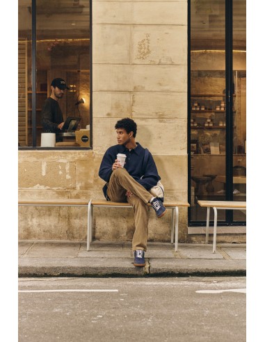 Polo Ralph Lauren Heritage Aera - Baskets Homme en Daim Bleu Marine