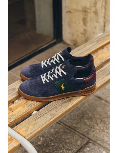 Polo Ralph Lauren Heritage Aera - Baskets Homme en Daim Bleu Marine