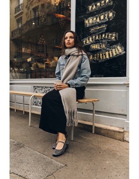 Steve Madden Vigneta-r - Ballerines noires cloutées avec bride femme