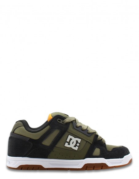 Sneakers DC Shoes Stag Kaki et Noir homme pour un style streetwear