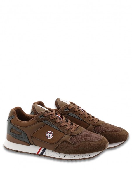 Baskets Serge Blanco Marron - Chaussures Homme - hylton.fr