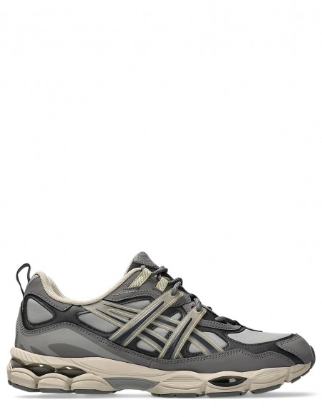 Baskets Asics - Baskets sportives en gris et beige avec semelle caoutchouc