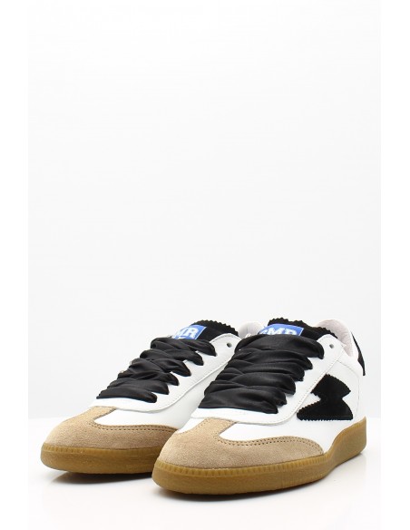 Baskets SMR23 Aslan - Baskets blanches et noires aux détails distinctifs