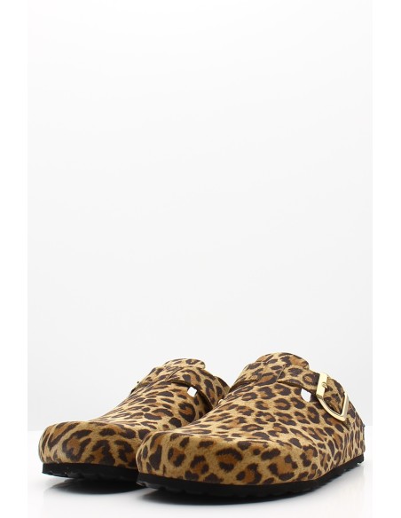 Sabots Hylton 5008-S/51 - Chaussures confortables avec imprimé léopard