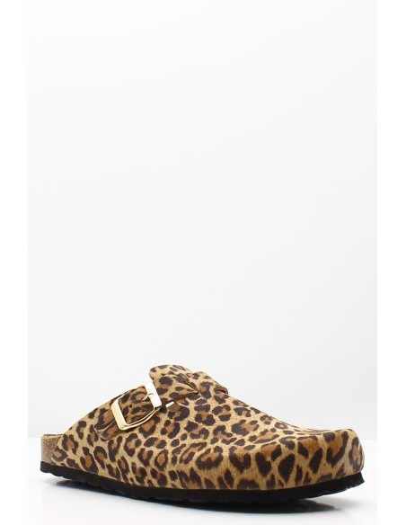 Sabots Hylton 5008-S/51 - Chaussures confortables avec imprimé léopard