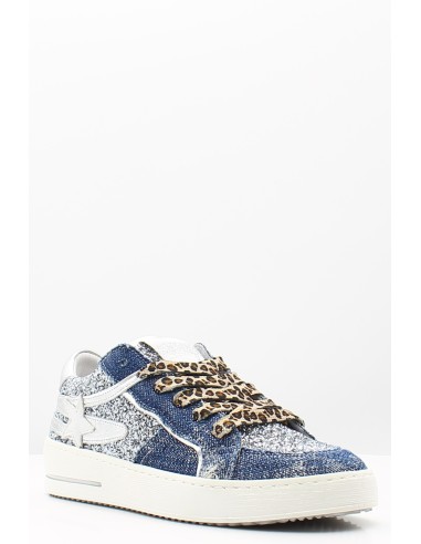 Baskets Semerdjian Vana B608 - Denim et paillettes argentées, unique