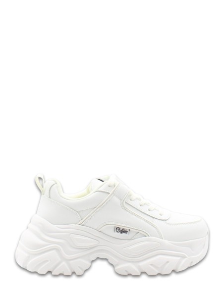 Buffalo Galactica Vegan Nappa Blanc - Baskets Tendance