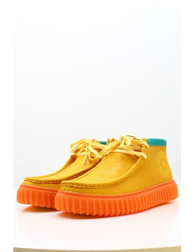 Clarks Torhill Explore - Collaboration Pokémon en cuir jaune et orange