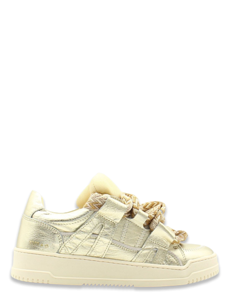 Semerdjian Inna B339  - Sneakers Dorées Glamour - Hylton.fr