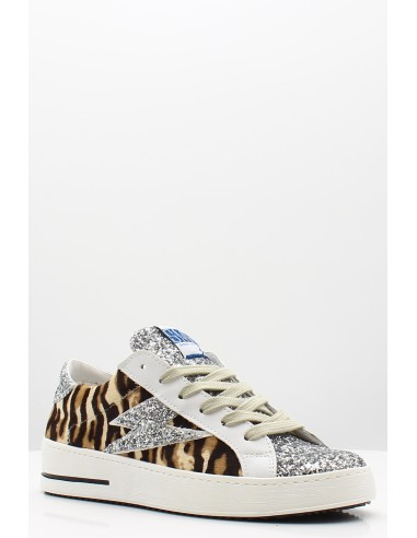 Baskets Ville Femme - Semerdjian Maya B669 - Léopard & Paillettes - Hylton.fr