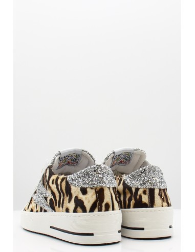 Baskets Ville Femme - Semerdjian Maya B669 - Léopard & Paillettes - Hylton.fr