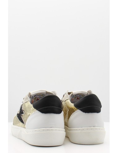 Semerdjan Taline B536 - Baskets à imprimé animal femme beige et noir.