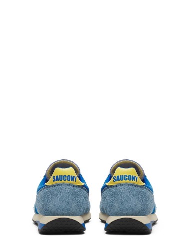 Saucony Trainer 80 - Baskets running vintage homme bleu et jaune