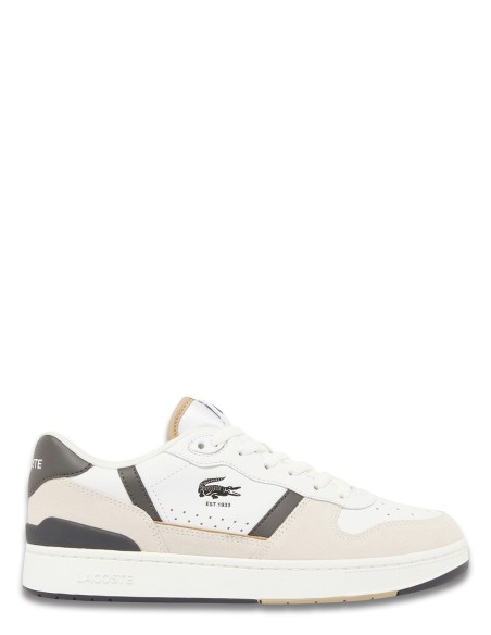 Lacoste T-Clip Set 224 4 SMA - Baskets homme blanc et beige