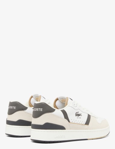 Lacoste T-Clip Set 224 4 SMA - Baskets homme blanc et beige
