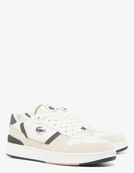 Lacoste T-Clip Set 224 4 SMA - Baskets homme blanc et beige