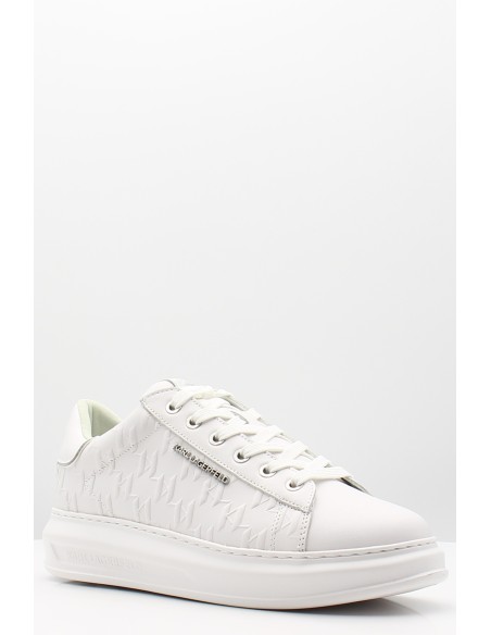 Karl Lagerfeld Kapri Mens Monogram Emboss Lo - Sneakers homme blanc.