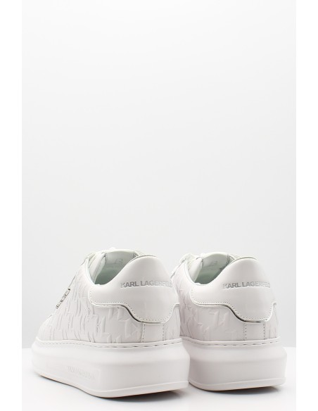 Karl Lagerfeld Kapri Mens Monogram Emboss Lo - Sneakers homme blanc.