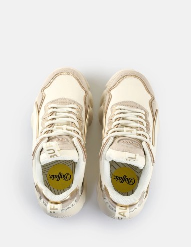 Buffalo CLD Chai Vegan Nubuck/Nappa - Baskets Plateforme Tendance
