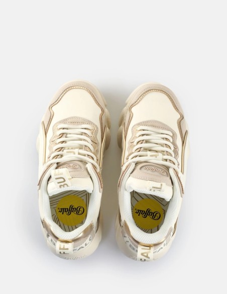 Buffalo CLD Chai Vegan Nubuck/Nappa - Baskets Plateforme Tendance