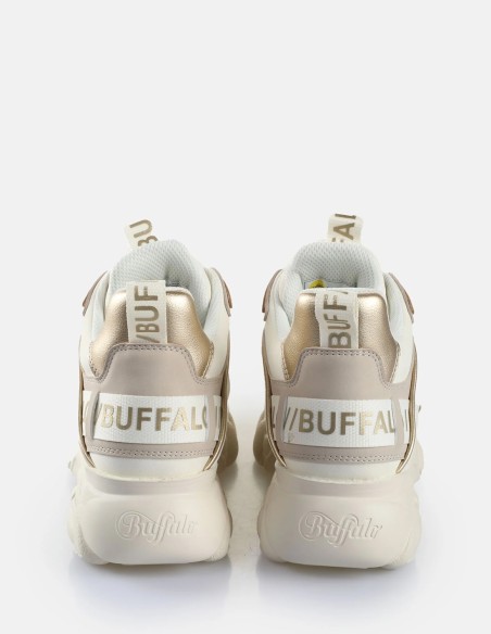 Buffalo CLD Chai Vegan Nubuck/Nappa - Baskets Plateforme Tendance