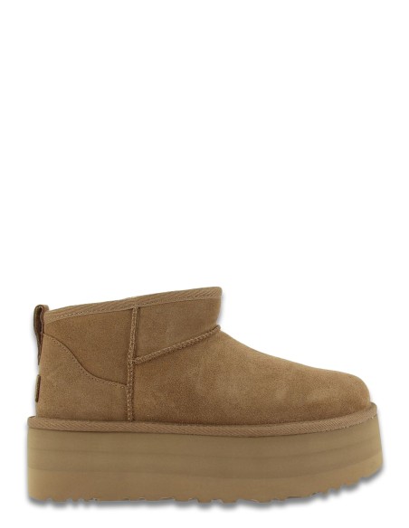 UGG Ultra Mini Platform Chestnut - Boots Tendances et Confortables 1135092-CHE
