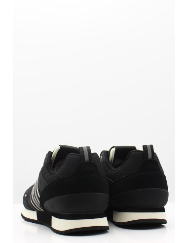 Sneakers Pepe Jeans Noir avec Rayures pour un Look Vintage et Sportif