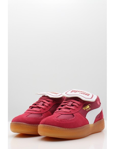 Sneakers Palermo Moda Tongue - Baskets rouges en suède pour femme