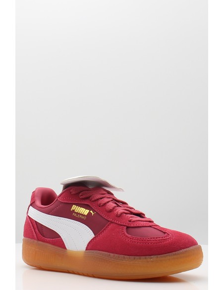 Sneakers Palermo Moda Tongue - Baskets rouges en suède pour femme