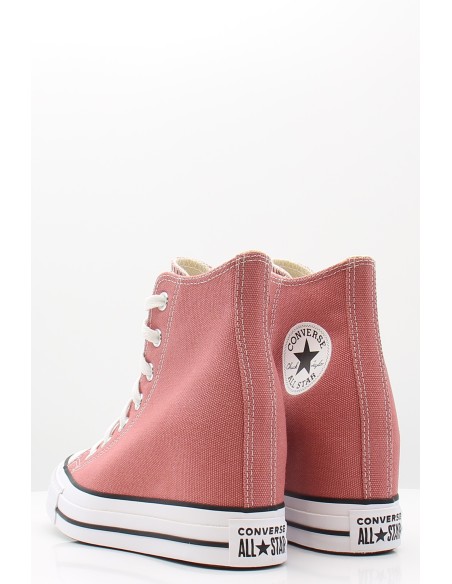 Sneakers Compensées - Converse - Chuck Taylor Wedge Hi Rose