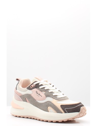 Sneakers pour Femme - Pepe Jeans - Winslow Gris/Rose
