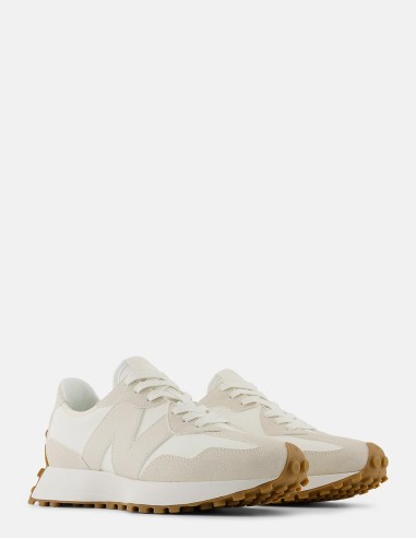 Sneakers Femme New Balance 327 - Baskets blanches et beiges
