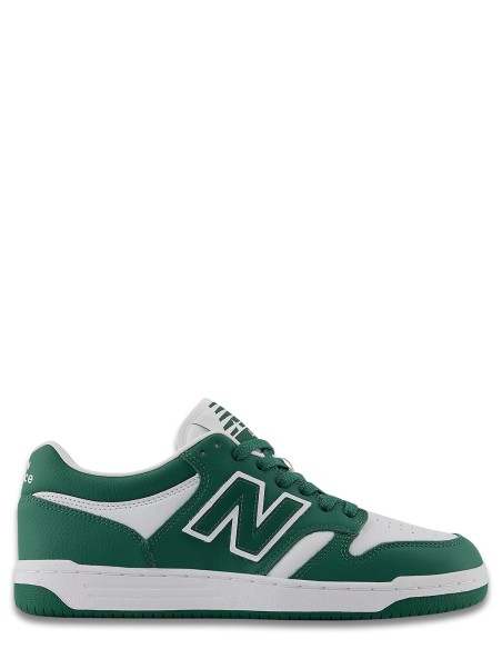 Sneakers Homme New Balance 480 - Baskets vertes et blanches