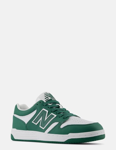 Sneakers Homme New Balance 480 - Baskets vertes et blanches