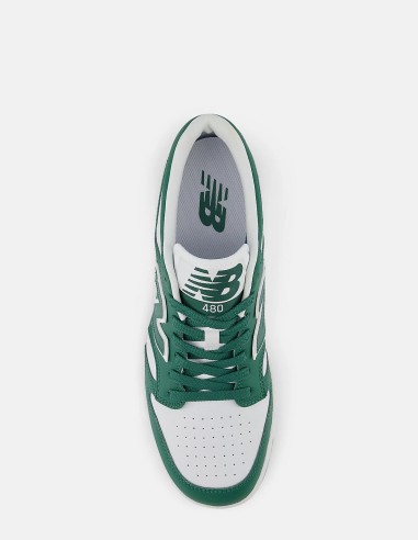 Sneakers Homme New Balance 480 - Baskets vertes et blanches