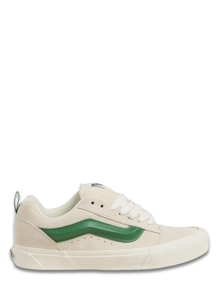 Sneakers Vans Knu Skool - Baskets crème et vert
