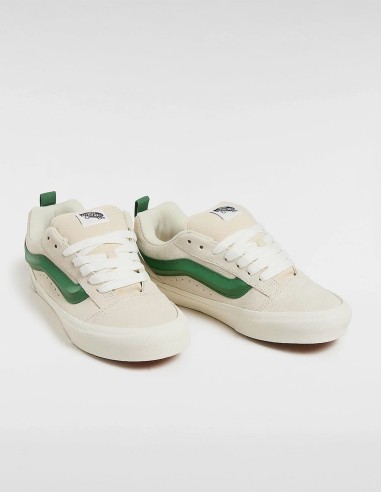 Sneakers Vans Knu Skool - Baskets crème et vert