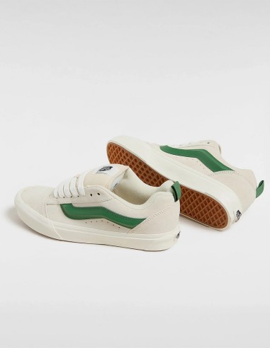 Sneakers Vans Knu Skool - Baskets crème et vert